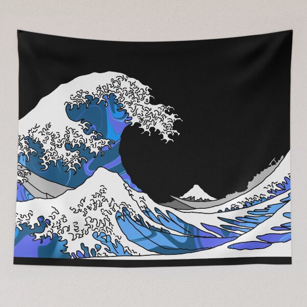 Item preview, The Great Blue Wave off Kanagawa designed and sold by Harriet Linton.