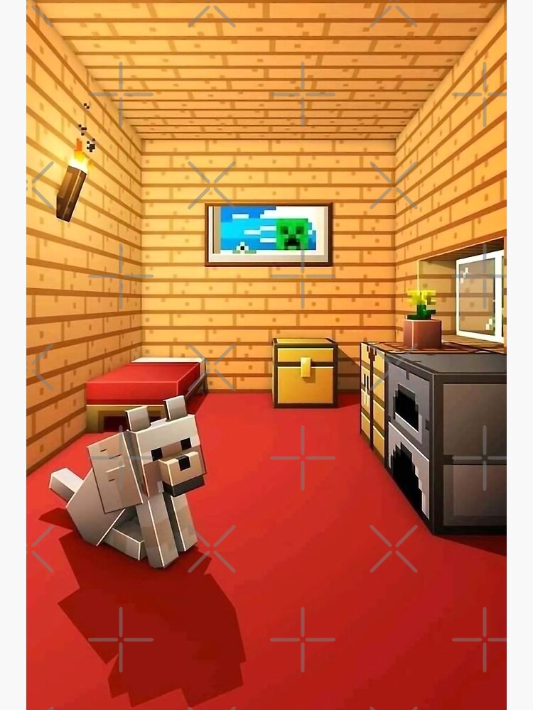 "Minecraft Dog House" Poster for Sale by ddkart Redbubble