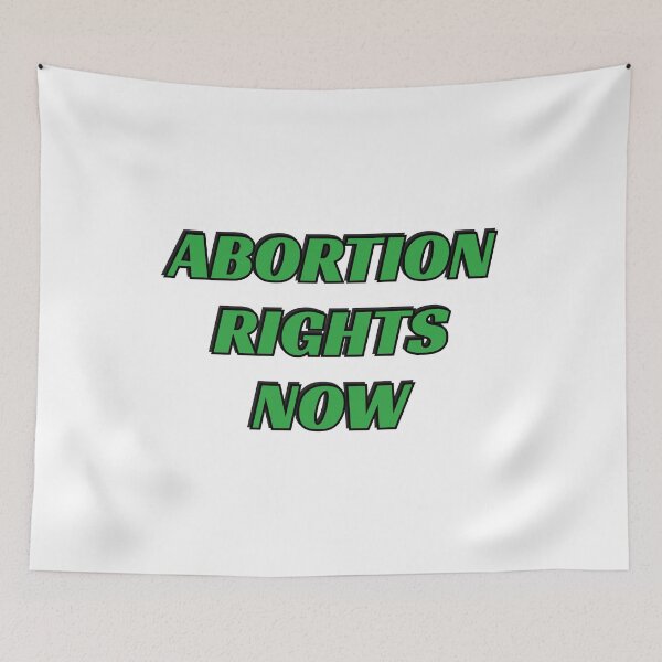 Item preview, Abortion Rights Now green pro choice slogan designed and sold by Inspirationmotivation.