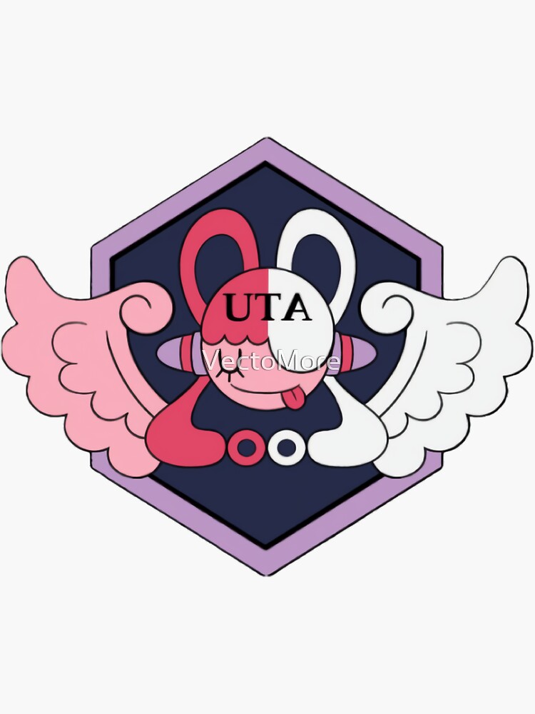 "Uta One Piece RED" Sticker for Sale by VectoMore Redbubble