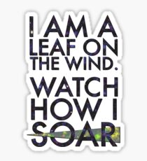 A Leaf on the Wind Sticker