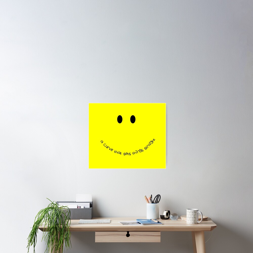 Curvy Smile Poster