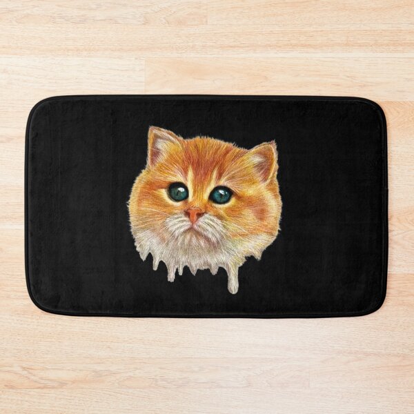 Item preview, Drawing melting cat with colored pencils designed and sold by DipakSonarArt.