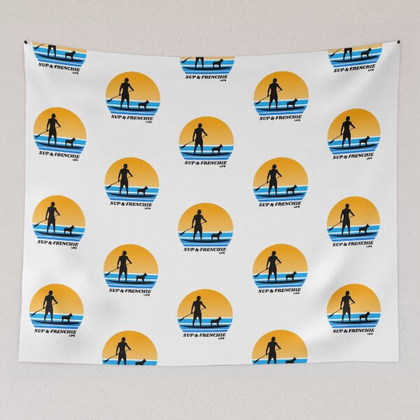 Item preview, SUP and Frenchie Life Standup Paddleboarding Dog Dad designed and sold by Guarddogdrive.
