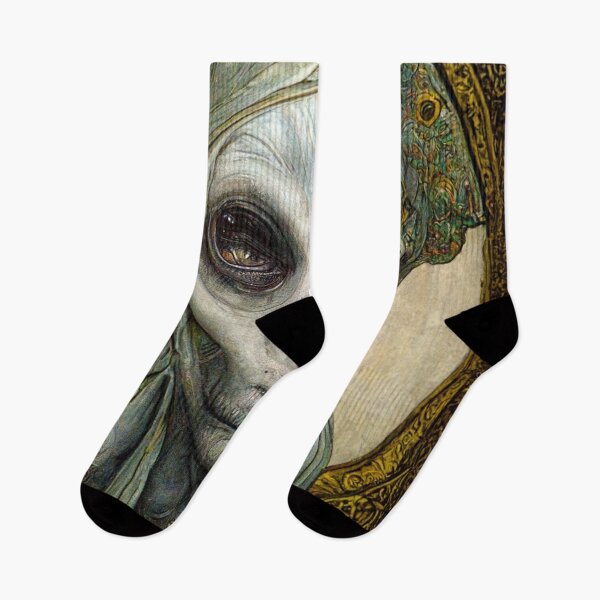 Item preview, Grey Matters #1 | Grey Alien via Alphonse Mucha | Extraterrestrial | UFO | Sci Fi | Science Fiction designed and sold by lrjtucker.