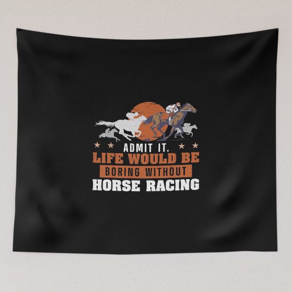Artikelvorschau, Gib es zu Das Leben wäre langweilig Lustiger Derby Day Lover Horseman entworfen und verkauft von StrongShirts.