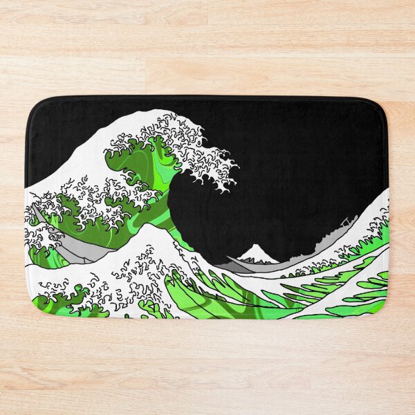 Item preview, The Great Green Wave off Kanagawa designed and sold by Harriet Linton.