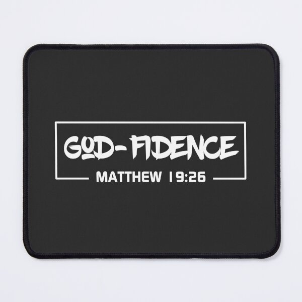 Item preview, Christian Design - God-fidence - Matthew 19 verse 26 designed and sold by simplydesignart.