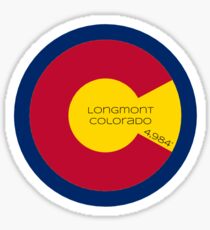 Longmont, Coloraddo 4,984' Sticker