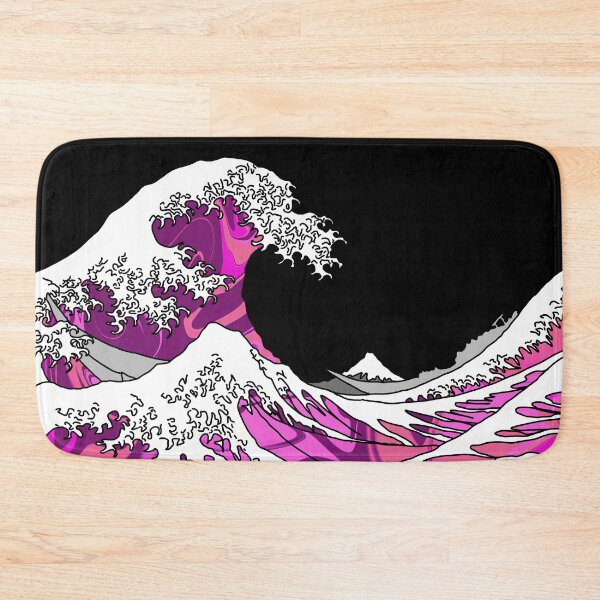 Item preview, The Great Pink Wave off Kanagawa designed and sold by Harriet Linton.