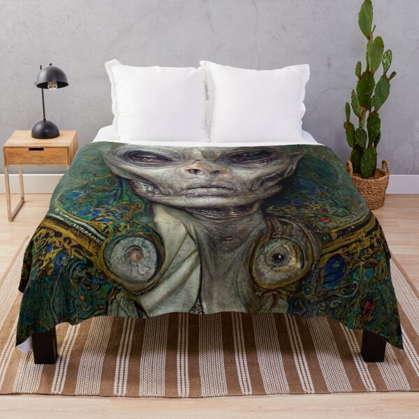 Item preview, Grey Matters #3 | Grey Alien via Alphonse Mucha | Extraterrestrial | UFO | Sci Fi | Science Fiction designed and sold by lrjtucker.