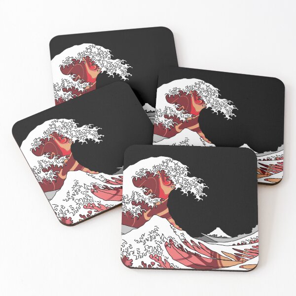 Item preview, The Great Red Wave off Kanagawa designed and sold by Harriet Linton.