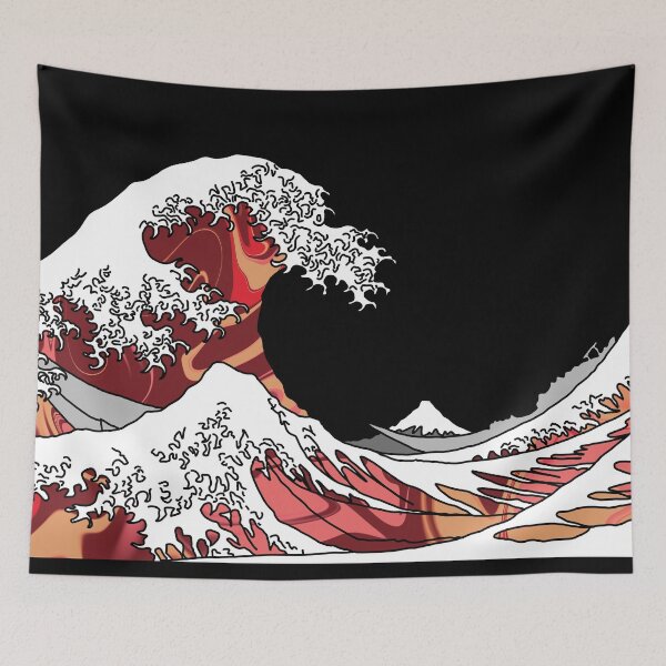 Item preview, The Great Red Wave off Kanagawa designed and sold by Harriet Linton.