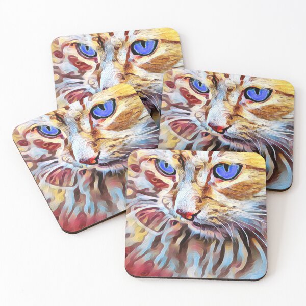 Item preview, Blue eyed cat artwork designed and sold by DopeDesign111.