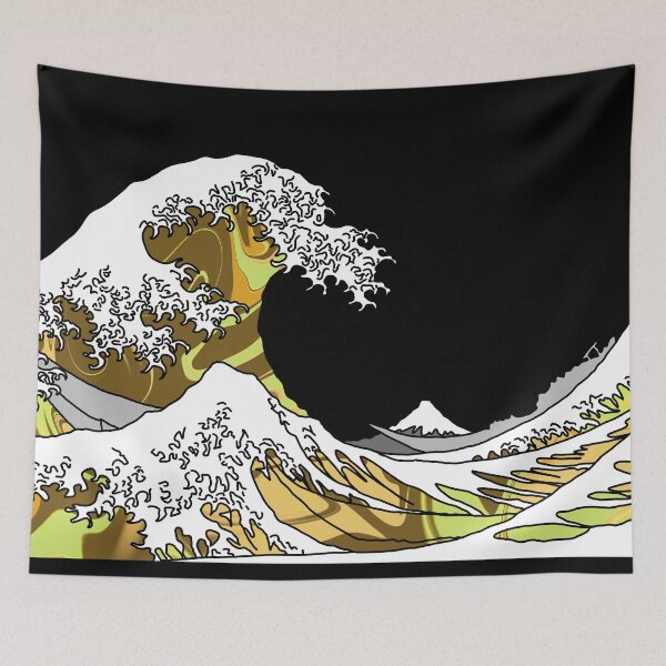 Item preview, The Great Yellow Wave off Kanagawa designed and sold by Harriet Linton.