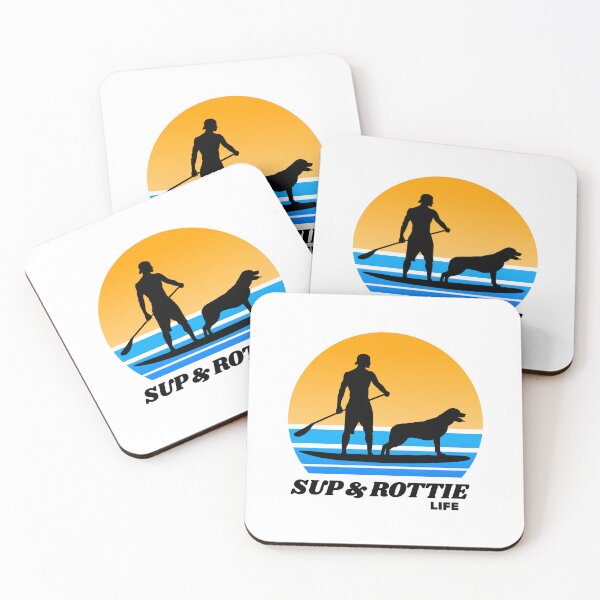 Item preview, SUP and Rottie Life Standup Paddleboarding Rottweiler Dog Dad designed and sold by Guarddogdrive.