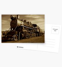 Sepia Train Postcards