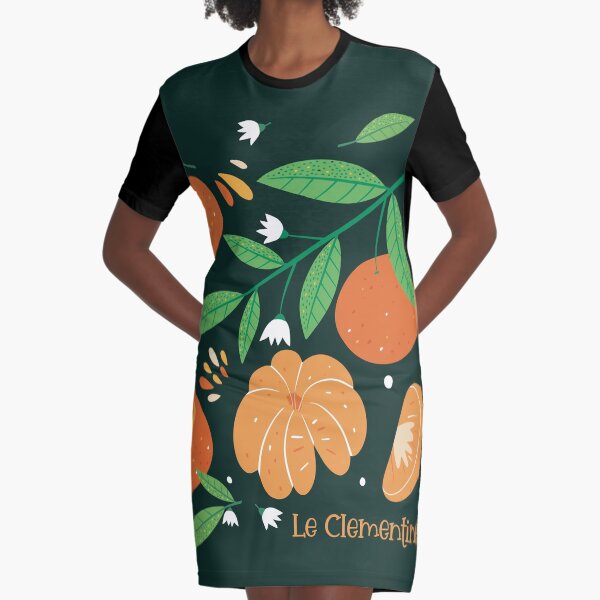 Clementines, the sweet and tasty fruits Graphic T-Shirt Dress