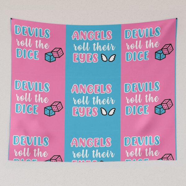Item preview, Cruel Summer Blue/Pink (Devils Roll the Dice / Angels Roll Their Eyes) designed and sold by Mint-Rose.