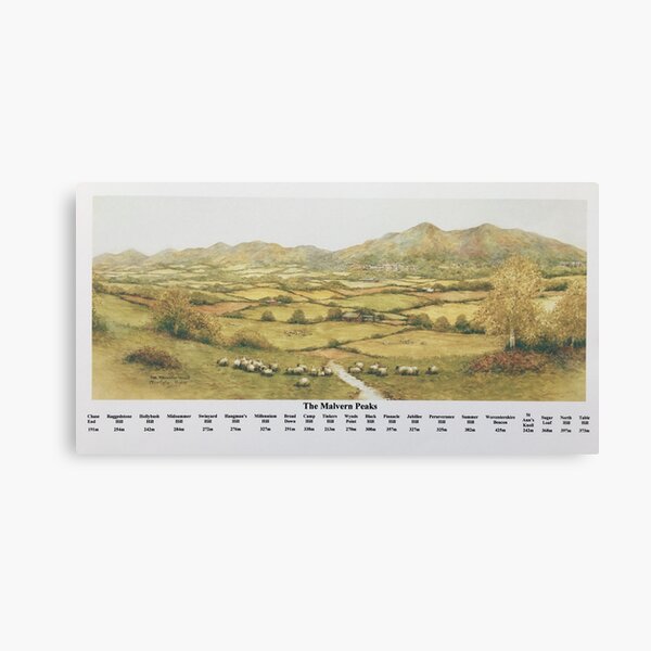 Item preview, The Malvern Peaks . Annotated with heights and names designed and sold by Christopher Hughes.