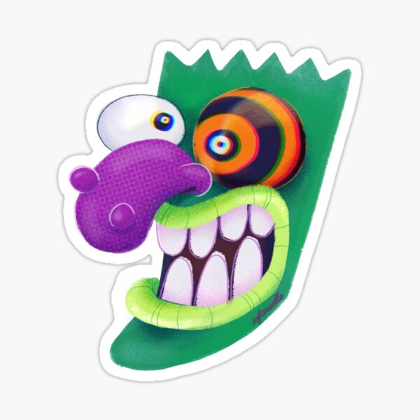 "Courage the Cowardly Dog " Sticker for Sale by lina-fari | Redbubble