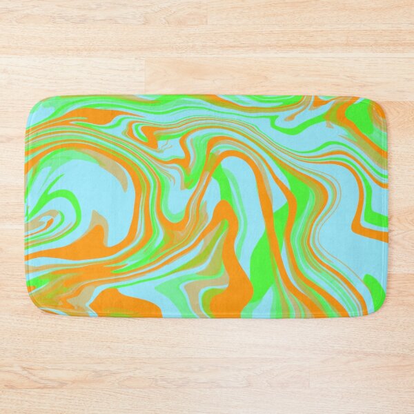 Item preview, Pastel Orange Blue And Green Swirled Mixed Of Minimalistic Colors designed and sold by Barolina.