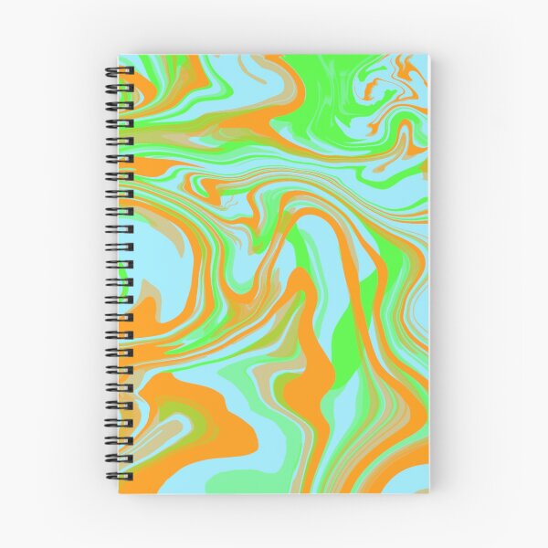 Item preview, Pastel Orange Blue And Green Swirled Mixed Of Minimalistic Colors designed and sold by Barolina.
