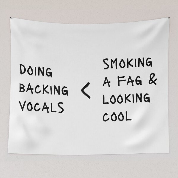 Item preview, Doing Backing Vocals < Smoking a Fag and Looking Cool designed and sold by bloody-L.