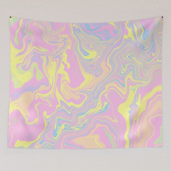 Item preview, Magical Pastel Pink Swirled Mixed Of Minimalistic Colors designed and sold by Barolina.
