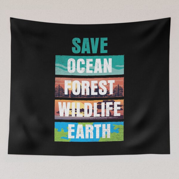 Item preview, Save Ocean Forest Wildlife Earth Climate Change Gift Ideas designed and sold by haselshirt.