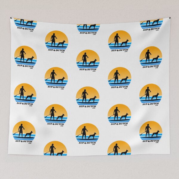 Item preview, SUP and Dutch Shepherd Life Standup Paddleboarding Dog Dad designed and sold by Guarddogdrive.
