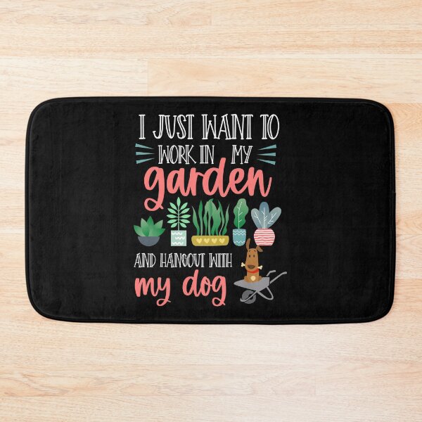 Item preview, I Just Want To Work In My Garden And Hangout Dog Lover designed and sold by haselshirt.
