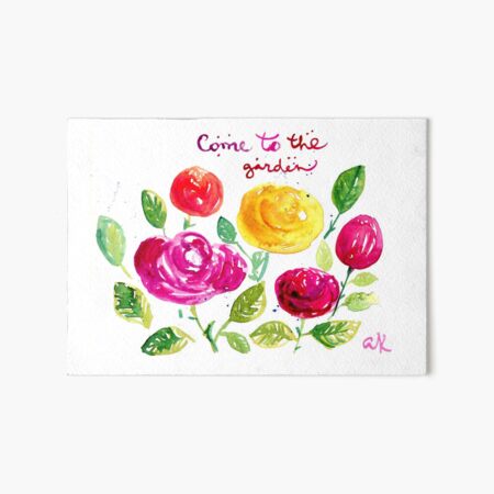 Come to the garden Art Board Print