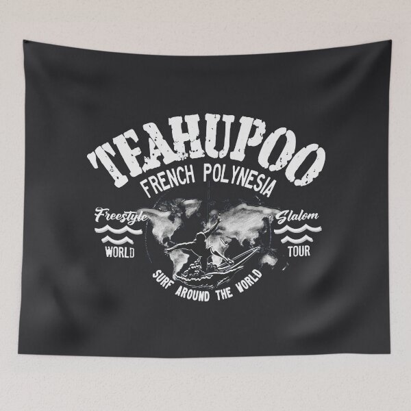 Item preview,  Surfing Teahupoo Tahiti French Polynesia designed and sold by VUE-MER.