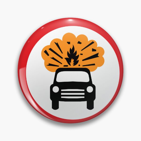 Item preview, UK traffic sign: Vehicles carrying explosives prohibited. 622.8 designed and sold by Spyromike.
