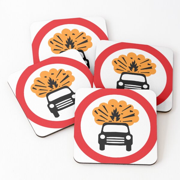 Item preview, UK traffic sign: Vehicles carrying explosives prohibited. 622.8 designed and sold by Spyromike.