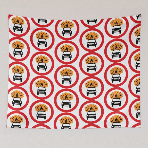 Item preview, UK traffic sign: Vehicles carrying explosives prohibited. 622.8 designed and sold by Spyromike.