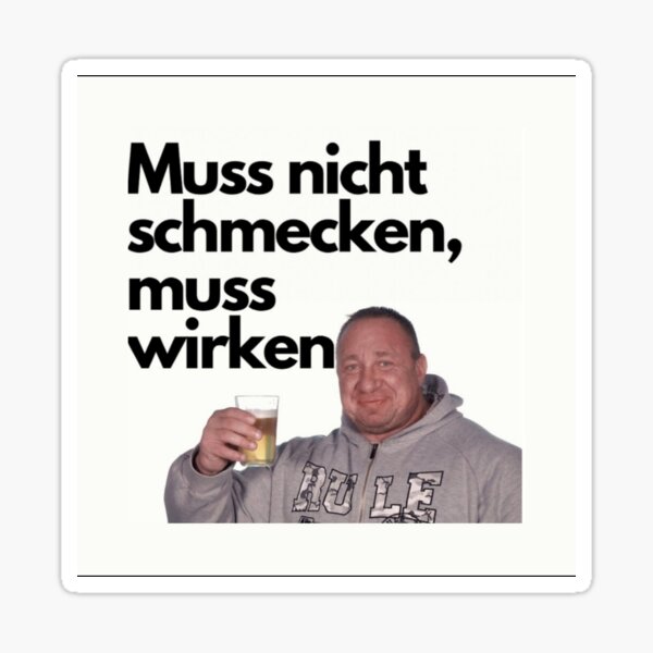 Item preview, Markus Rühl doesn't have to taste good, it has to work Bodybuilding Sticker designed and sold by Gymsticker.