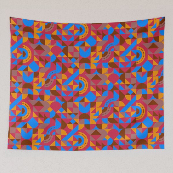 Item preview, geometric colorful patterns conceptual Art - Abstract Neo Geo graphic design designed and sold by Design Repo.