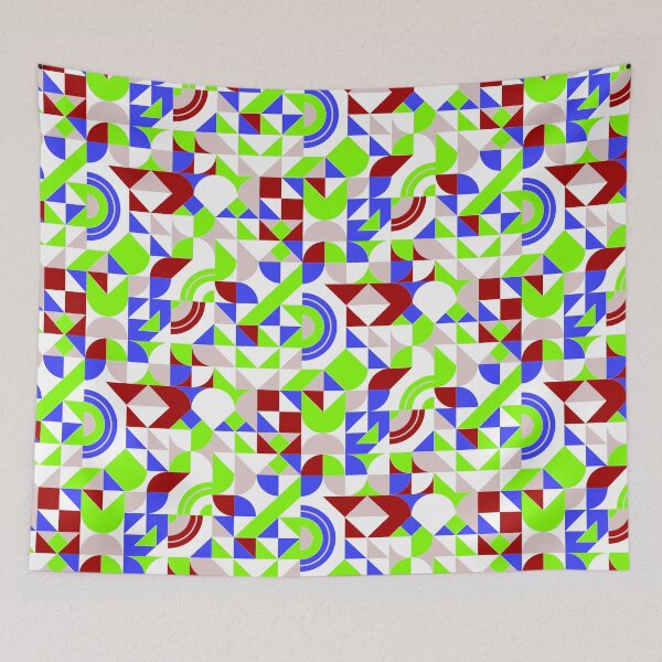 Item preview, geometric colorful patterns conceptual Art - Abstract Neo Geo graphic design designed and sold by Design Repo.