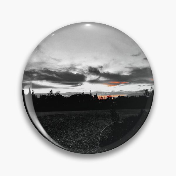 Item preview, Puesta de sol en blanco y negro con detalles en rojo designed and sold by LuxorArtz.