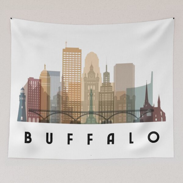 Item preview, Buffalo New York Skyline designed and sold by MissBuffalove.