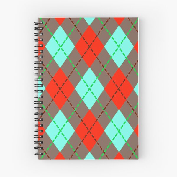 Item preview, Argyle Pattern - Red, Spearmint and Light Brown designed and sold by TotallyRetroArt.