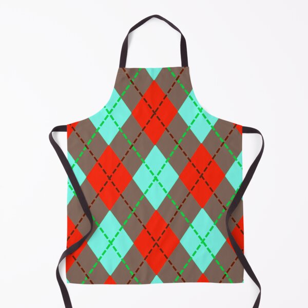 Item preview, Argyle Pattern - Red, Spearmint and Light Brown designed and sold by TotallyRetroArt.