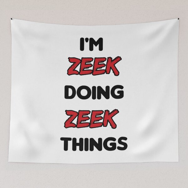 Item preview, ZEEK - I&x27;M ZEEK DOING ZEEK THINGS Sticker designed and sold by SorenCalder.