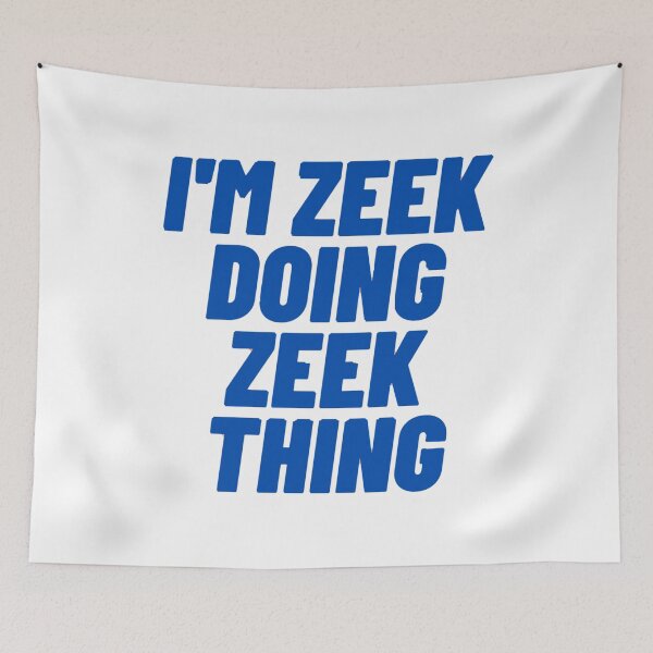 Item preview, I&x27;m Zeek doing Zeek things Sticker designed and sold by SorenCalder.