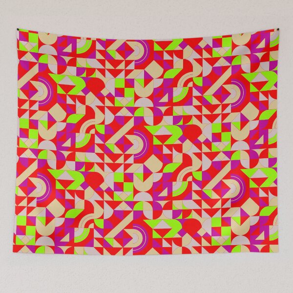 Item preview, geometric colorful patterns conceptual Art - Abstract Neo Geo graphic design designed and sold by Design Repo.