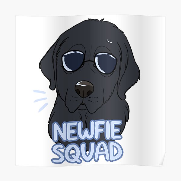 NEWFIE SQUAD (black) Poster