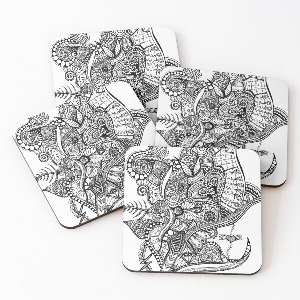 Item preview, Organica Abstract Ink Illustration designed and sold by Harriet Linton.