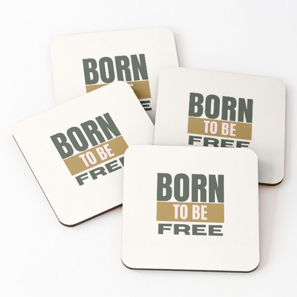 Item preview, BORN TO BE FREE - Colorful Vintage Motivational Quote designed and sold by bohoprints.